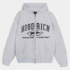 Fray Zip Relaxed hoodrich tracksuit