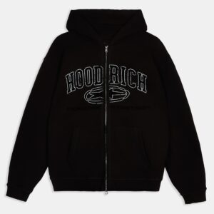 Fray Zip Relaxed Fit hoodrich Hoodie